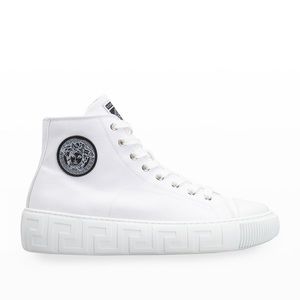 COPY - Womens Versace High Top Canvas Logo Sneakers 6.5